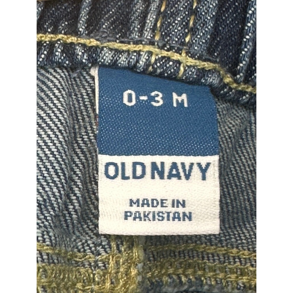 Old Navy Baby Girl‎ Denim Shorts Daisy Applique Raw Hem 0-3M NWT - Picture 4 of 5
